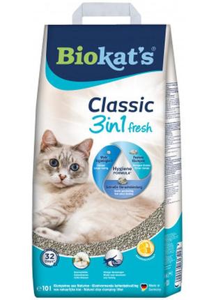 Наполнитель для туалета biokat's fior di cotton (fresh cotton) 3 в 1 10 л (4002064613413) - топ продаж!