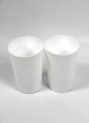 330788-1907 набір пластикових стаканчиків 250мл білий