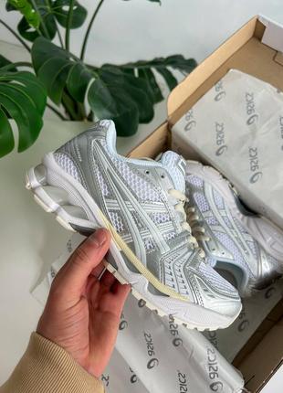 Кроссовки asics gel-kayano 14 silver/white