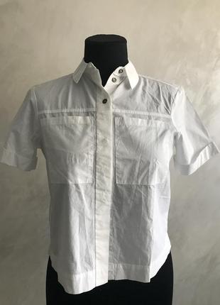 Рубашка белая укороченная