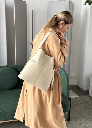 Бежевий  шопер