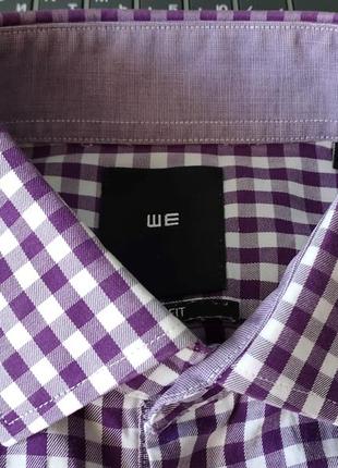 Рубашка от бренда "we"/голландия/клетка/cotton-100%.