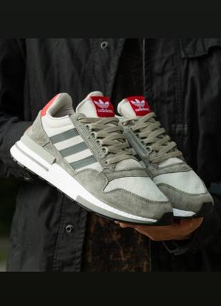 Кроссовки adidas zx 500 rm 
grey four scarlet