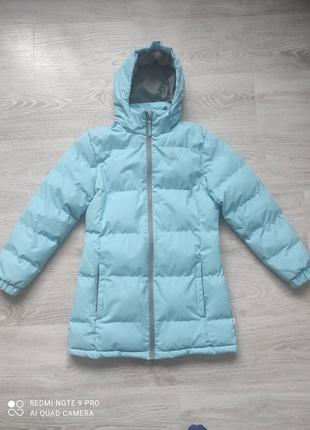 Зимова тепла подовжена куртка на дівчинку trespass, 9-10 років