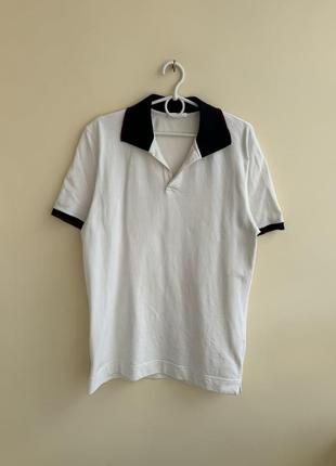 Prada футболка винтаж оригинал с лентой лентой мужской м белый