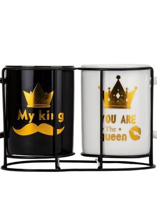 Набір кружок "king and queen", 250 мл * рандомний вибір дизайну