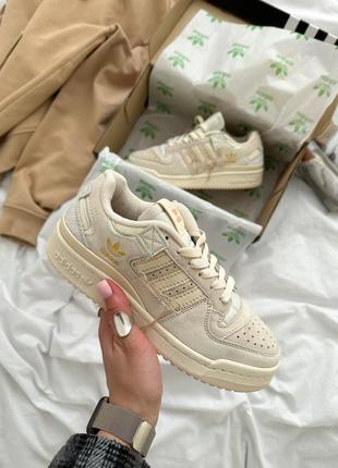 Кроссовки adidas forum beige