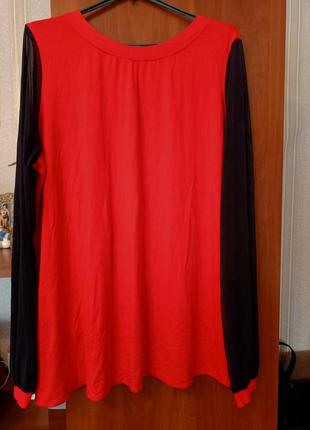 Женская кофта блуза шифона красного цвета