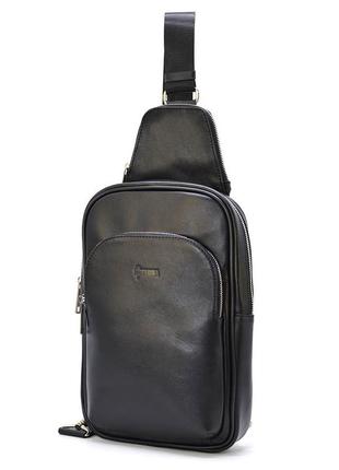 Люксовий слінг, шкіряний рюкзак на одне плече tarwa ga-0105-4lx