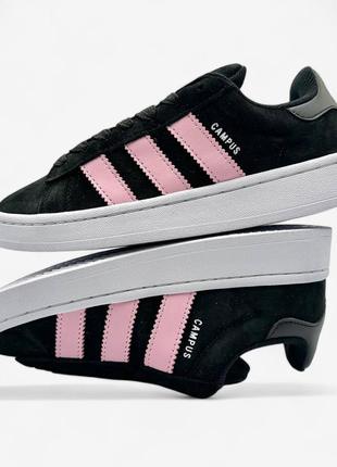 Женские кроссовки adidas campus 00s black omen pink