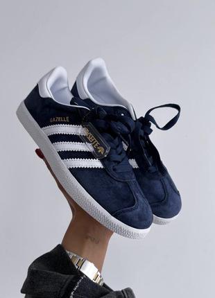 Адидас газель кеды adidas gazelle blue/white