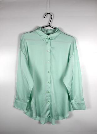 8813602(defect) рубашка светло-зеленый 36