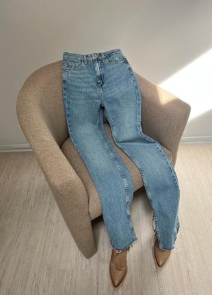 Джинси штани з розрізами zara