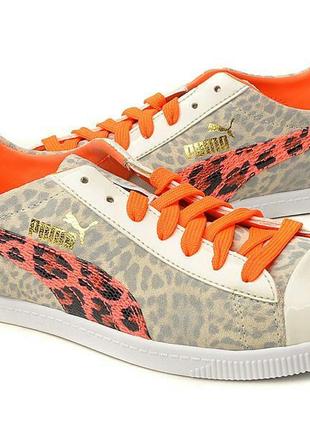 Чудові шкіряні жіночі кросівки puma glyde tc animal leopard