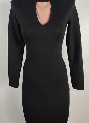 Плаття з чокером чорне