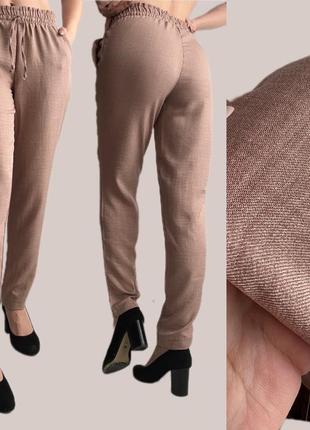 Легкі жіночі штани/брюки льон-котон