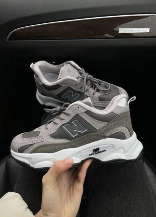 Кросівки жіночі new balance 990 grey замша/текстиль 36/37/38