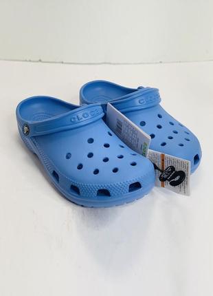 Крокс сабо класік дитячі світло сині crocs classic clog kids bright cobalt