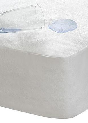 Наматрацник водонепроникний  "аква стоп" з бортами 140х200 чехол на матрац білий колір
