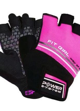 Рукавиці для фітнесу power system fit girl evo ps-2920 xs pink (ps_2920_xs_pink)