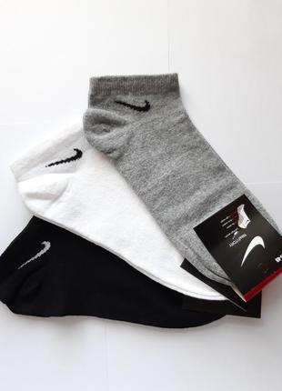 Мужские короткие носки "nike" найк 41-45р, носки найк демисезонные