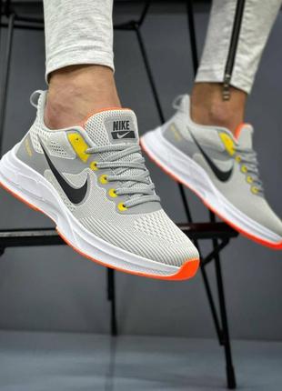 Кросівки чоловічі nike zoom текстиль/сітка 40/41/42/43/44 сірий колір