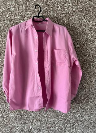 Рубашка хлопковая в розовом цвете