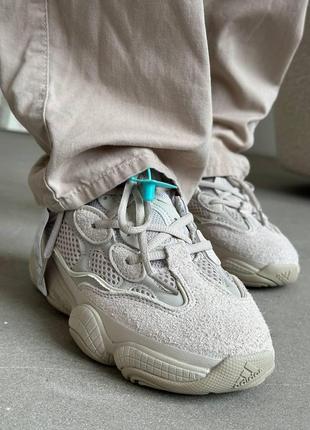 Кросівки чоловічі yeezy 500 blush бежевий колір текстиль/замша 37//40/41/43/44