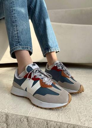 Кросівки жіночі new balance 327 multicolor текстиль 36/37/38