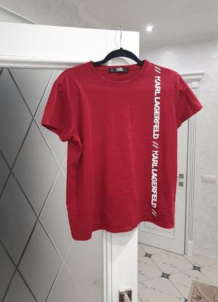 Стильная хлопковая футболка оригинал karl lagerfeld