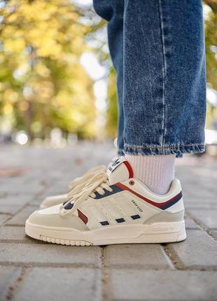 Adidas drop step low beige blue