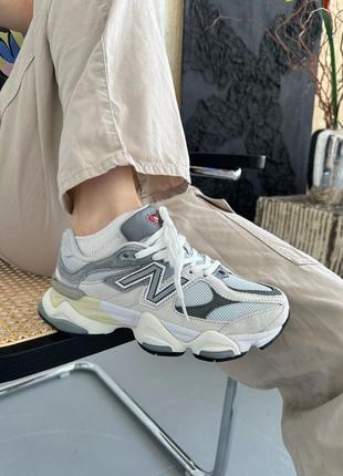 Кросівки чоловічі new balance 9060 grey сірий колір текстиль 42/44