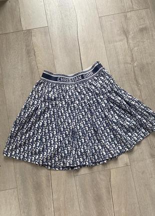 Юбка dior юбка короткая мини теннисная тренд юбка-шорты с рюшами