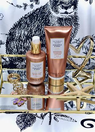 Ананас та ши. бронзовий лосьйон для засмаги, тонер victorias secret, вікторія сікрет3 фото