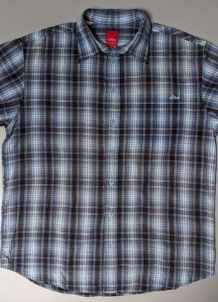 Легкая летняя мужская кэжуэл рубашка s'oliver, нимечья размер - l новая! витринный сток!