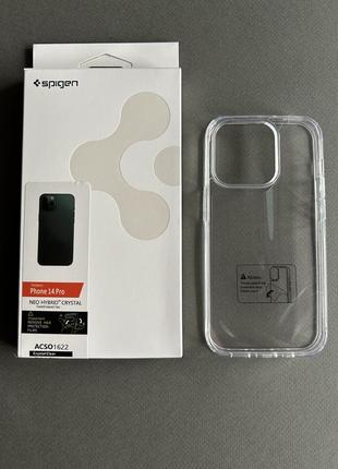 Прозрачный чехол spigen для iphone 14 pro айфон