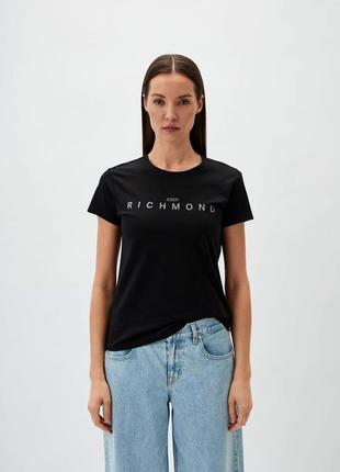 Жіноча футболка john richmond чорного кольору