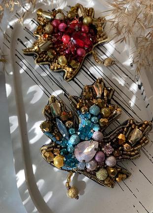 Брошка «листочок»🍁🍁🍁