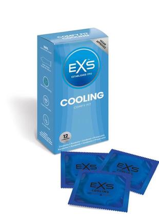 Презервативы exs охлаждающие cooling comfy fit 12 штук  18+