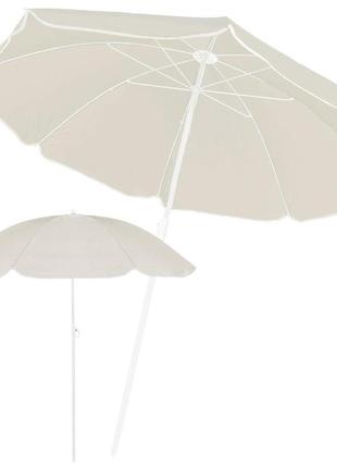 Пляжный зонт springos 160 см с регулировкой высоты bu0018