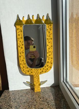 Дзеркало вітраж / гутне скло