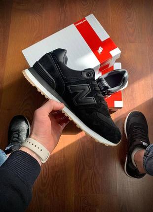 Чоловічі кросівки new balance 574 black & white