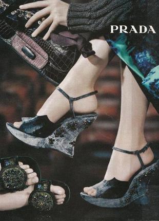 Prada подиумные босоножки fall 2004