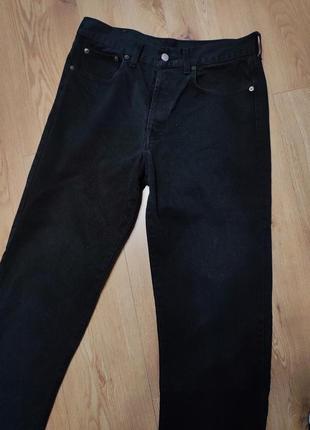 Джинси чоловічі чорні довгі прямі rifle basic jeans man, розмір m