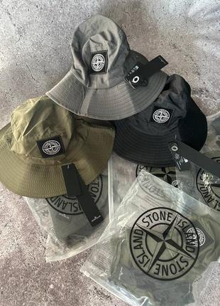 Панамы stone island в наличии в 3-х кольрах