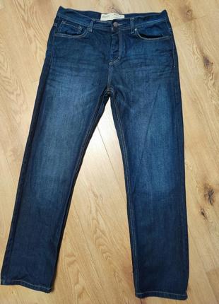 Джинсы мужские синие длинные прямые широкие regular fit burton basic jeans man, размер xl