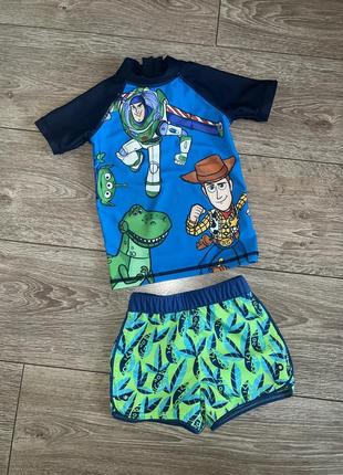 Купальна футболка і шорти на хлопчика 1-1,5 роки