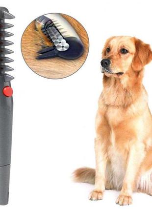 Гребінець для шерсті кnot out electric pet grooming comb wn-34