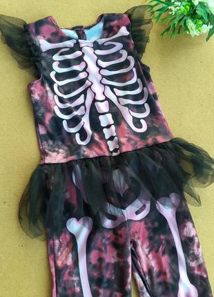 Карнавальный костюм на 7-8 лет скелет хеллоуин
