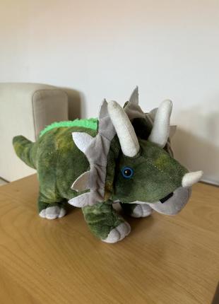 Мягкая игрушка динозавр 37см
